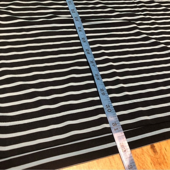 NWT Footjoy Navy Lt Blue Stripe Golf Polo Shirt Guest Embroidered Mens Large - Picture 4 of 7